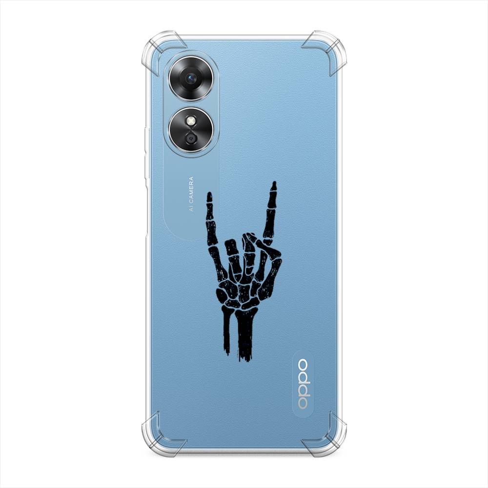 

Чехол Awog на Oppo A17 "Rock for a skeleton", Черный;прозрачный, 2512051-1