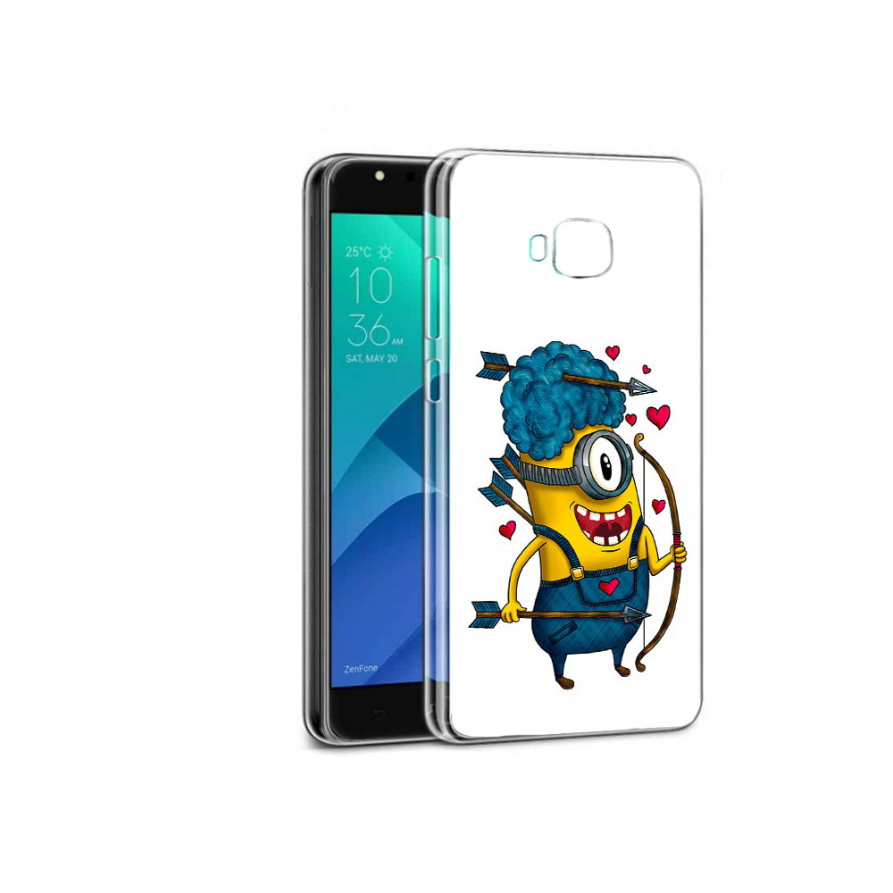 

Чехол MyPads Tocco для Asus ZenFone 4 Selfie Миньон купидон, Прозрачный, Tocco