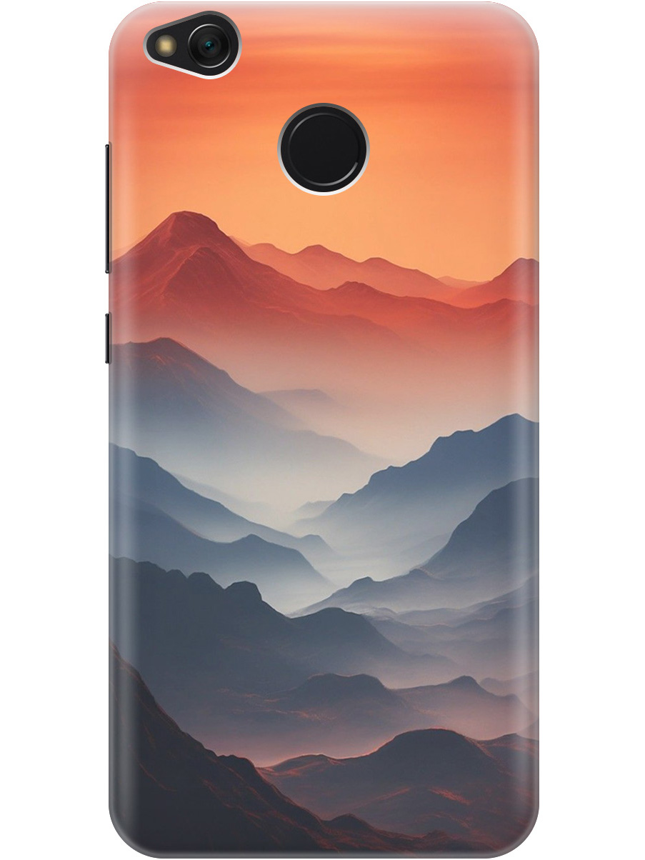 

Силиконовый чехол на Xiaomi Redmi 4X с принтом "Луна над горами", Прозрачный;оранжевый;черный, 714398810
