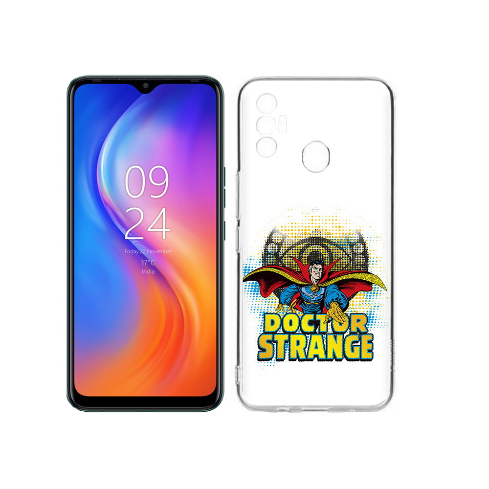 

Чехол MyPads Tocco для Tecno Spark 7 доктор стренж рисунок, Прозрачный, Tocco