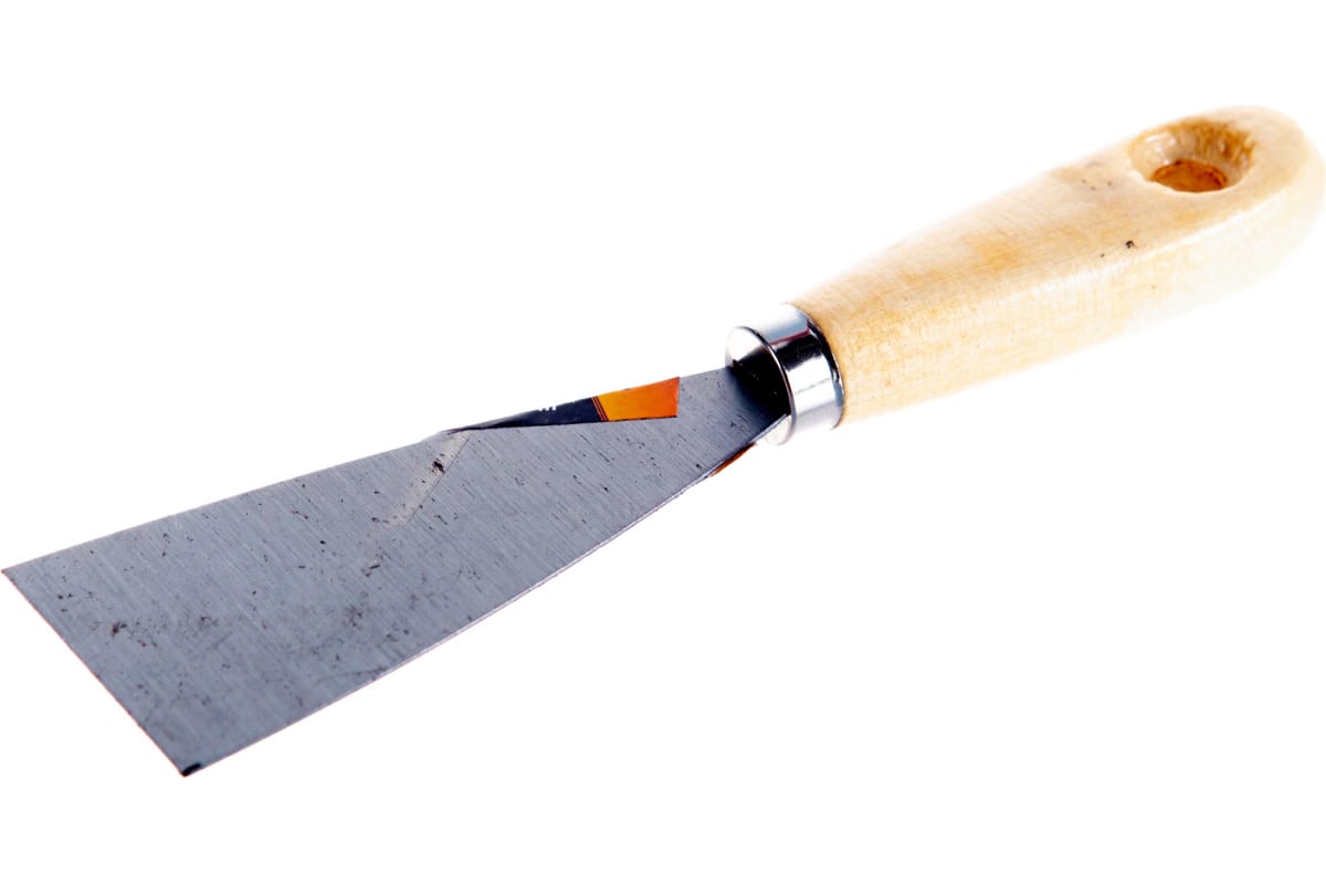 Шпательная лопатка SPARTA из углеродистой стали, 50 мм, деревянная ручка 852095