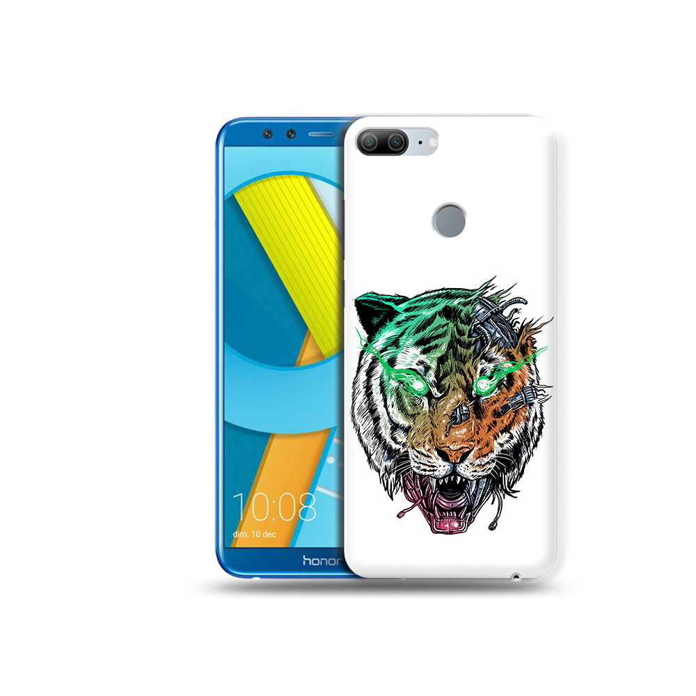 

Чехол MyPads Tocco для Huawei Honor 9 Lite робо-тигр (PT117118.56.584), Прозрачный, Tocco