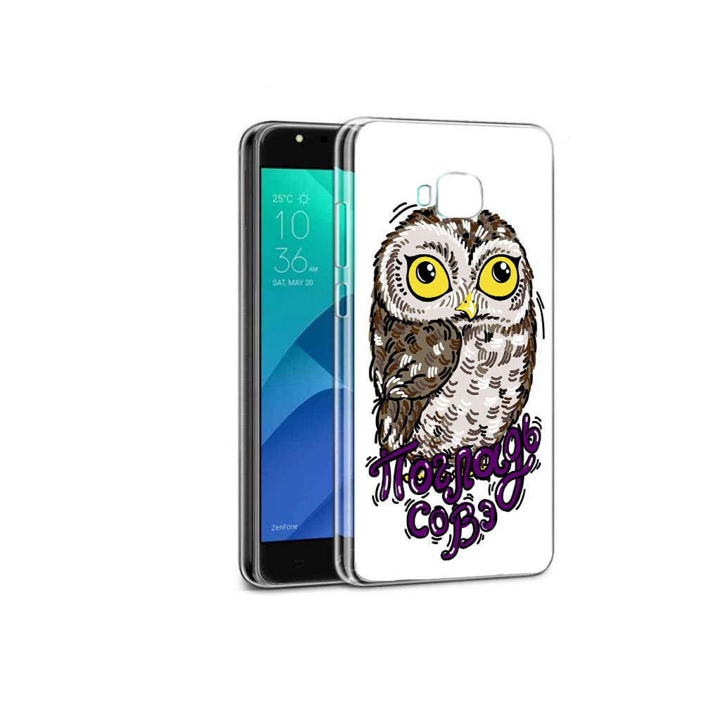 Чехол MyPads Tocco для Asus ZenFone 4 Selfie Погладь Совэ