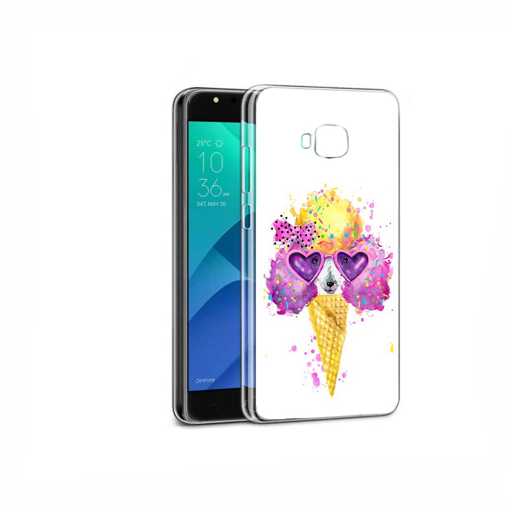 

Чехол MyPads Tocco для Asus ZenFone 4 Selfie Рожок, Прозрачный, Tocco