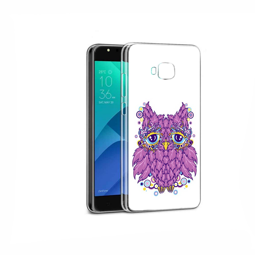Чехол MyPads Tocco для Asus ZenFone 4 Selfie Розовая сова