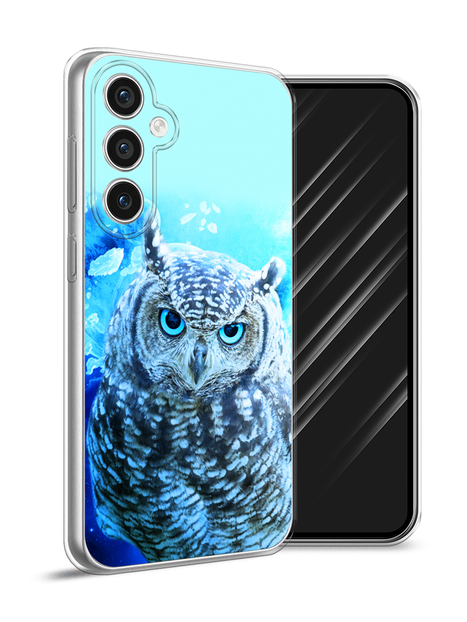 

Чехол Awog на Samsung Galaxy S23 FE 5G "Сова арт 7", Синий;голубой, 2108450-1