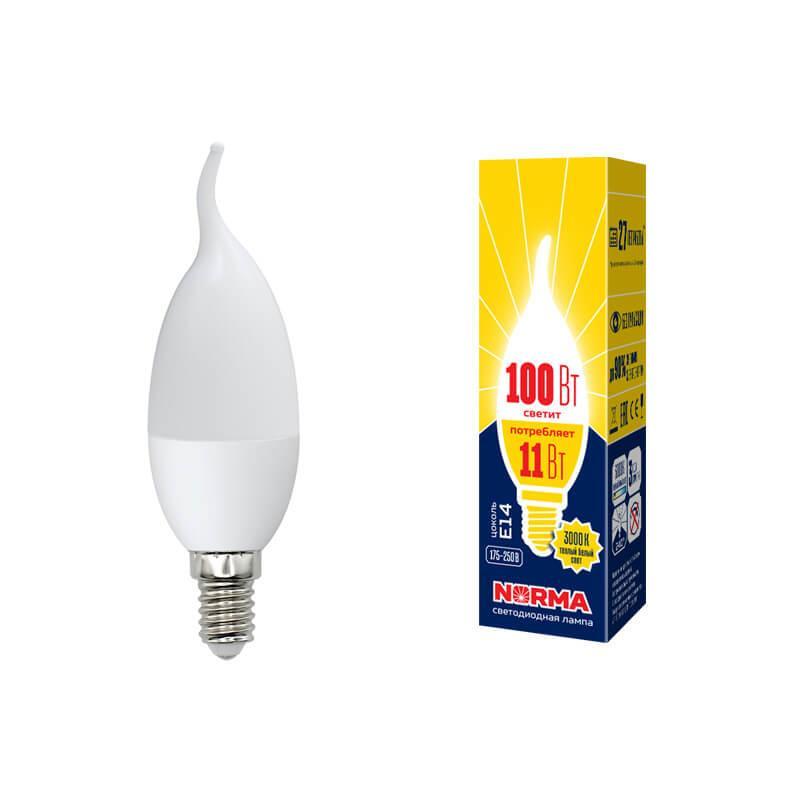 

Лампа светодиодная E14 11W 3000K матовая LED-CW37-11W/WW/E14/FR/NR UL-00003817