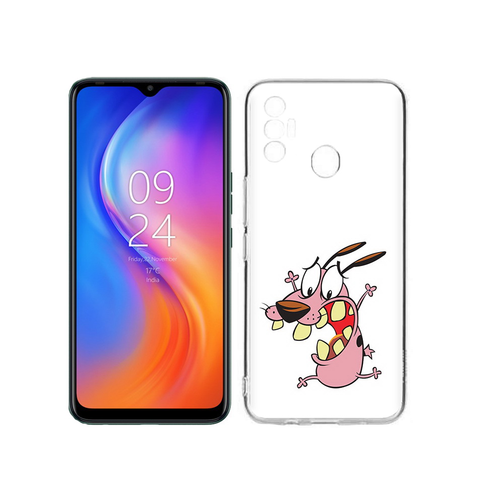 

Чехол MyPads Tocco для Tecno Spark 7 зубастый бобик, Прозрачный, Tocco