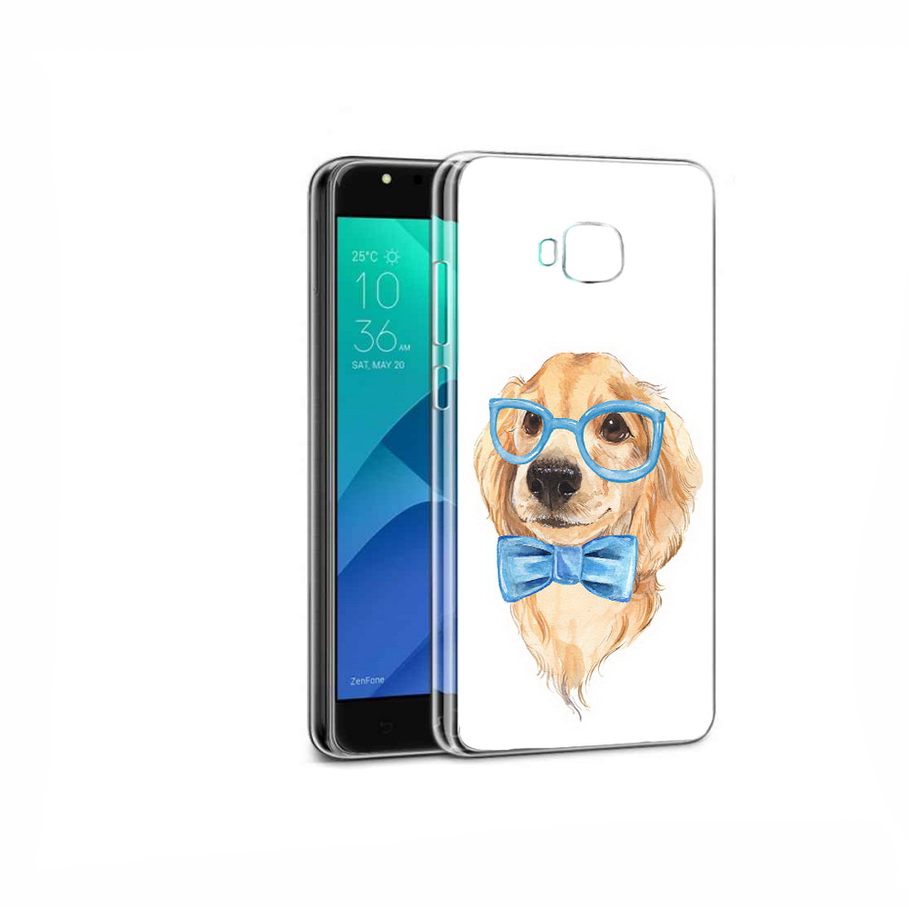 Чехол MyPads Tocco для Asus ZenFone 4 Selfie Собака интеллигент