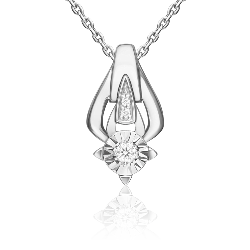 

Бегунок из белого золота PLATINA jewelry 03-3457-00-101-1120, бриллиант, 03-3457-00-101-1120