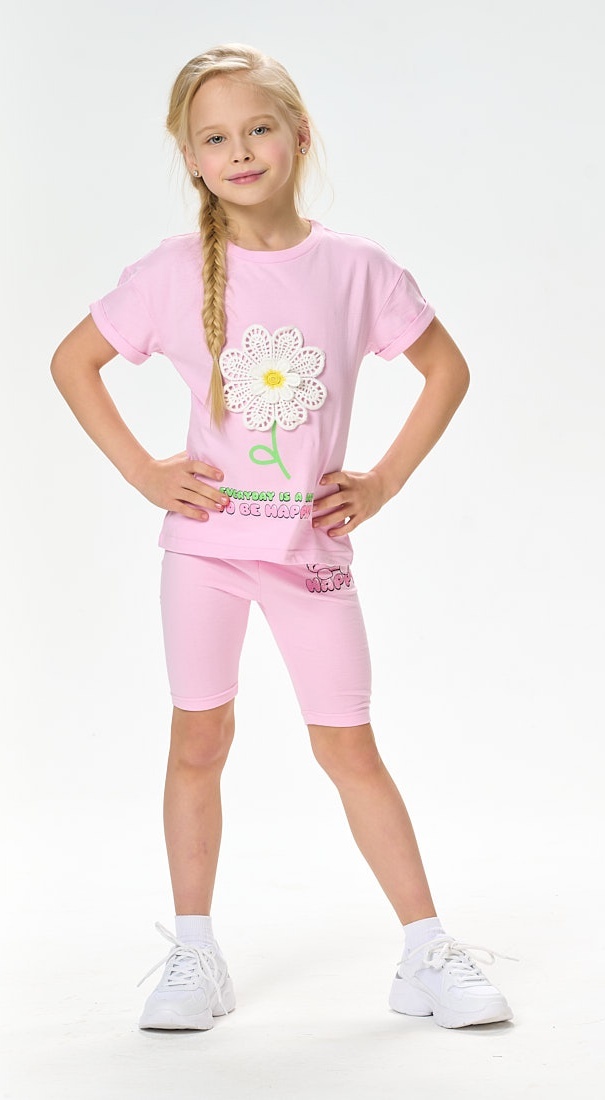 Детская футболка Kari Kids, модель SS24C22991219, цвет розовый, размер 98.