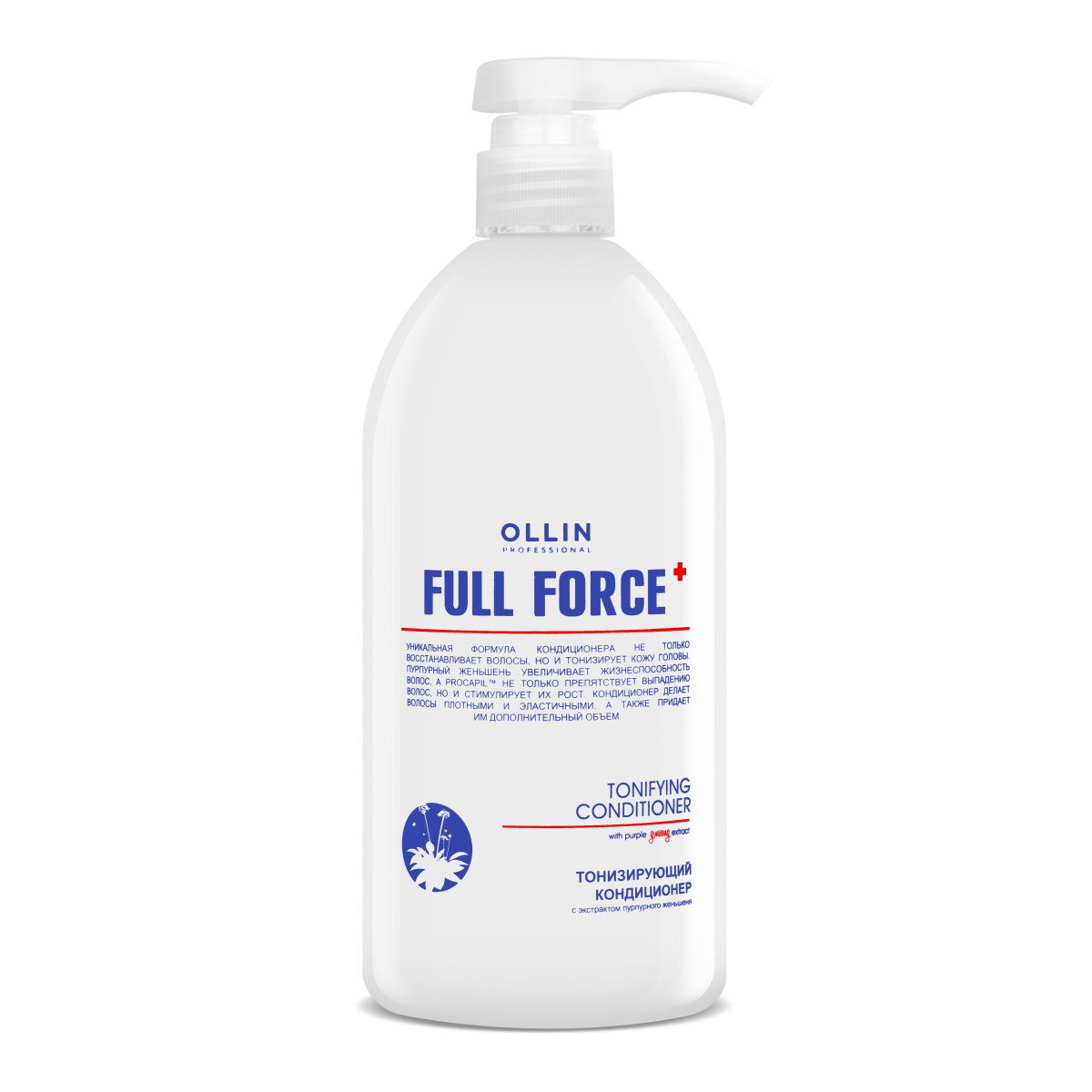 Кондиционер для волос Ollin Professional Full Force Tonifying Conditioner 750 мл кондиционер для частого применения с экстрактом листьев камелии daily conditioner ollin basic line