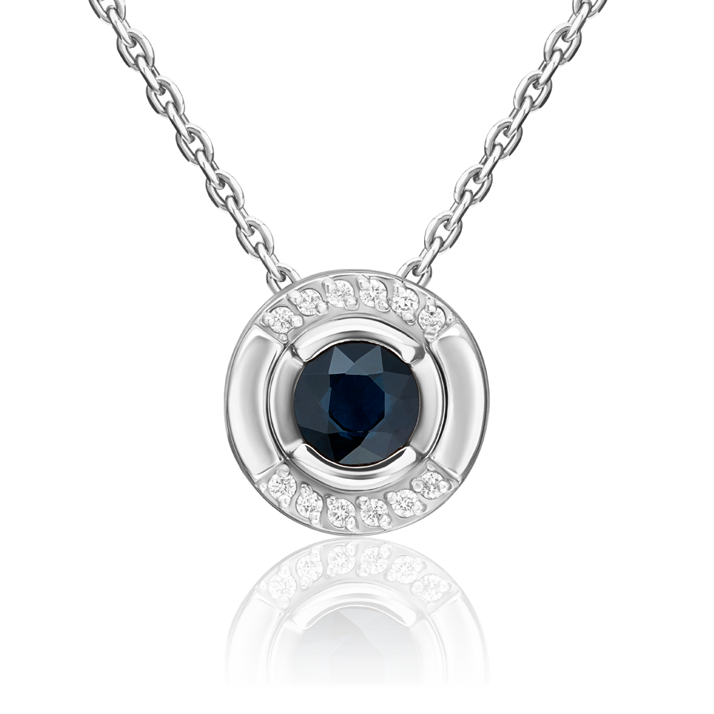 

Подвеска из белого золота PLATINA jewelry 03-3460-00-105-1120, сапфир/бриллиант, 03-3460-00-105-1120