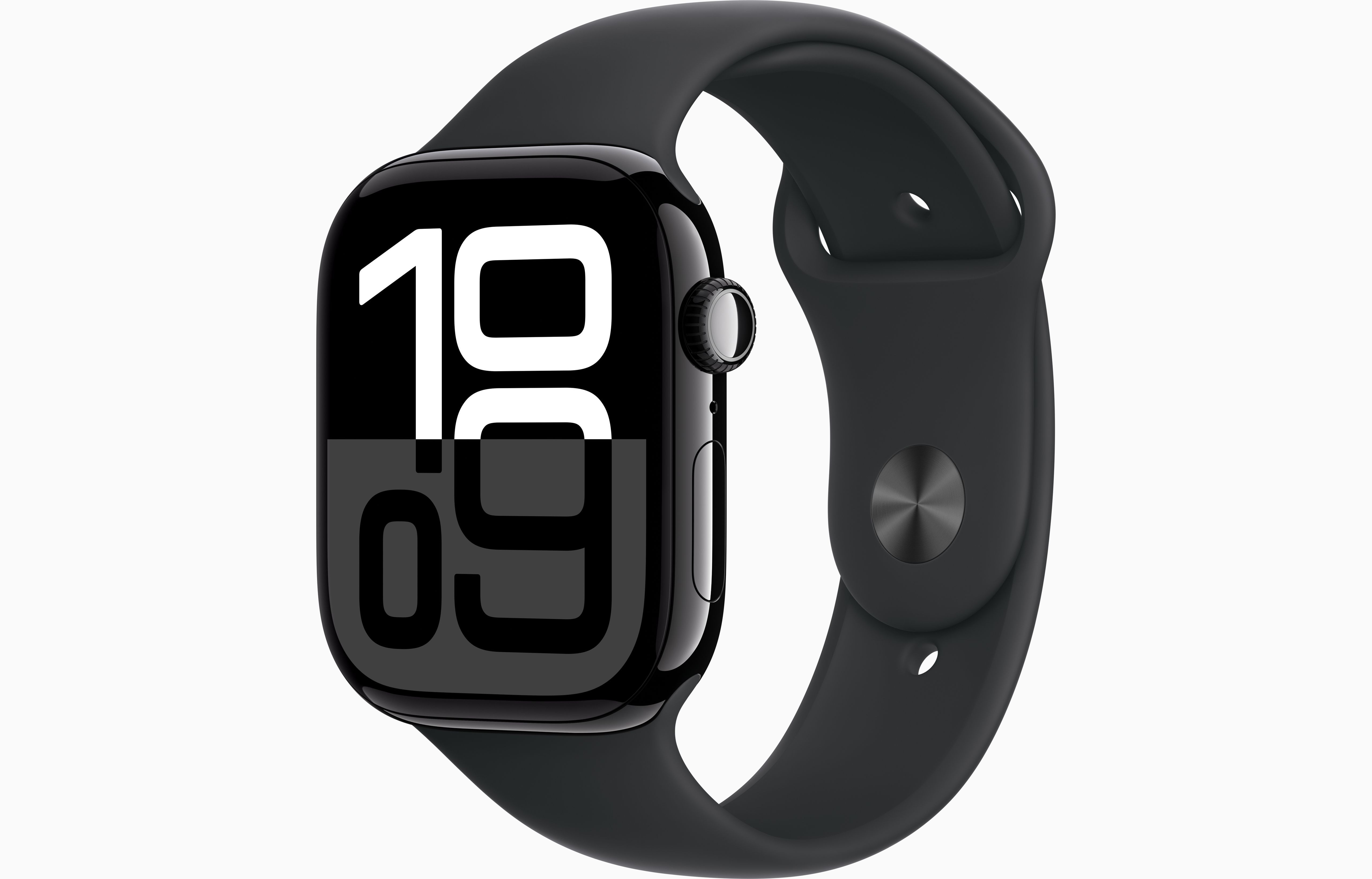 

Часы Apple Watch Series 10 Aluminium Jet Black 46mm GPS+Cellular Sport Band Black S/M, Watch Series 10