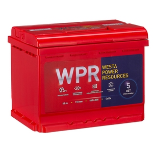 

Аккумулятор WPR 65 Ач 660А обратная полярность