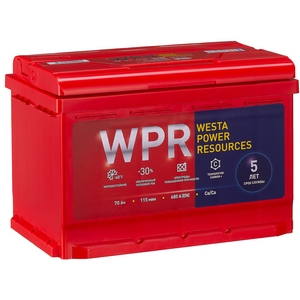 

Аккумулятор WPR 70 Ач 680А обратная полярность