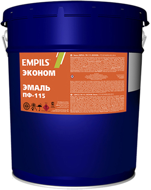 

EMPILS эмаль ПФ-115 желтая (20кг) КЛАСС ЭКОНОМ