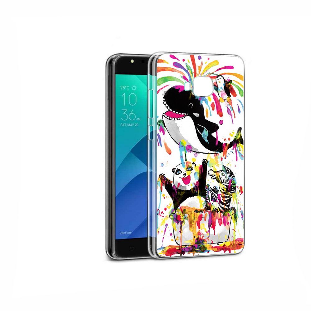 

Чехол MyPads Tocco для Asus ZenFone 4 Selfie Хиппи кит, Прозрачный, Tocco
