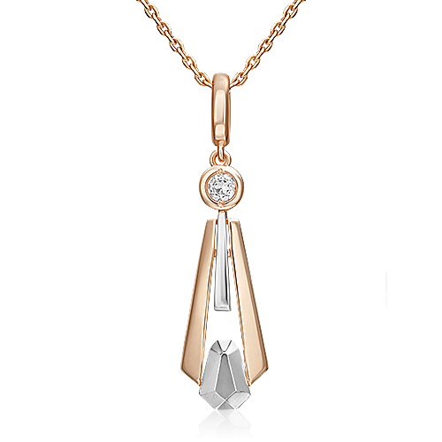 

Подвеска из красного золота/белого золота PLATINA jewelry 03-3376-00-201-1111, топаз, 03-3376-00-201-1111