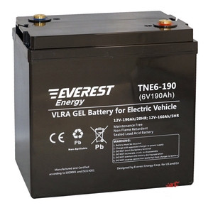 

Аккумулятор гелевый Everest Energy TNE 6-190 (6В 190 Ач)