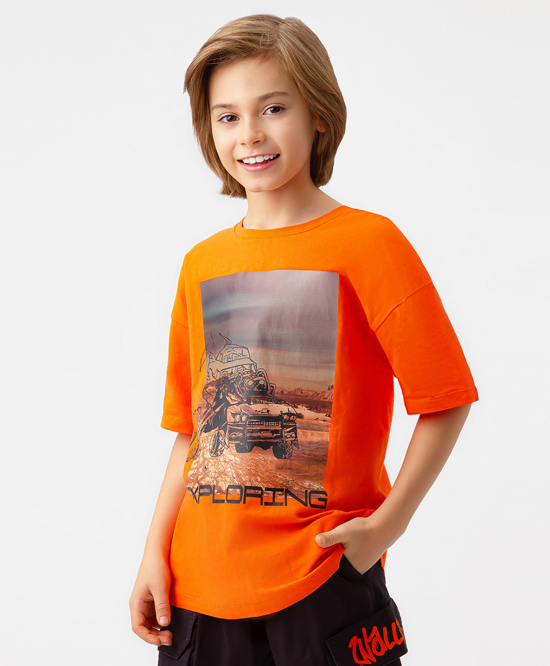 

Футболка детская Button Blue 123BBBJC12146100, цвет оранжевый, размер 152, 123BBBJC12146100