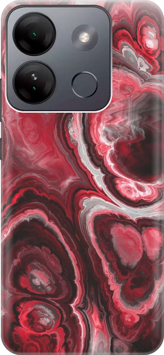 

Чехол на Infinix Smart 7 HD "Гранатовые краски", Красный, 159424