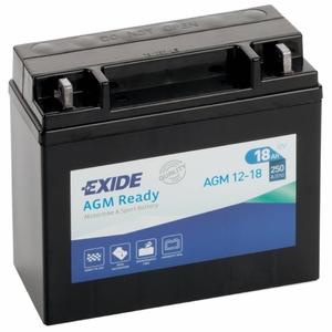 

Аккумулятор мото Exide AGM 12-18 (YT19BL-BS)