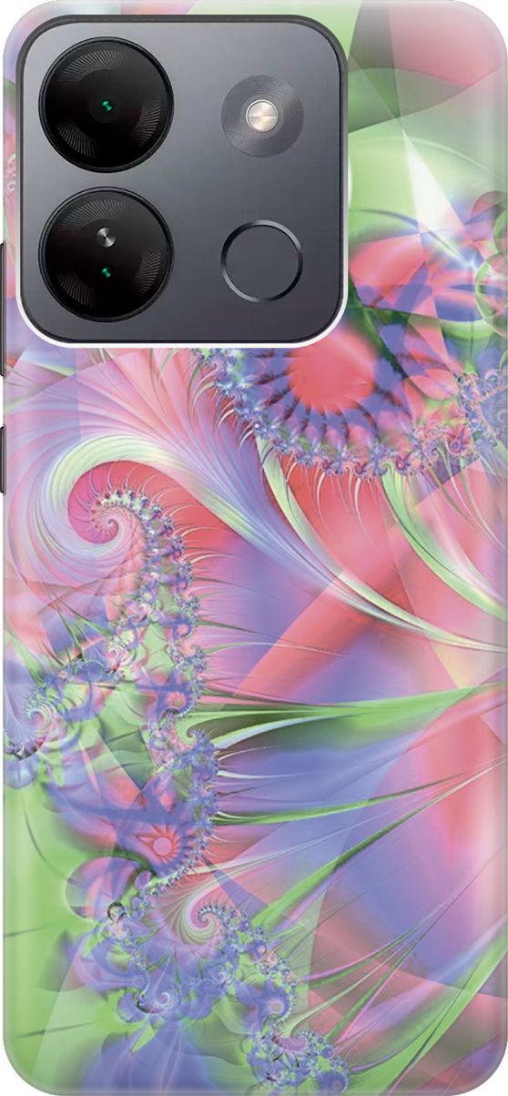 

Чехол на Infinix Smart 7 HD "Красно-зеленая абстракция", Зеленый;красный, 159424