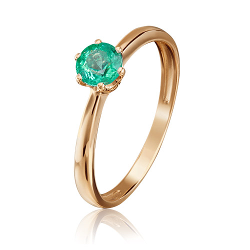 

Кольцо из красного золота с изумрудом р. 16 PLATINA jewelry 01-0299-00-103-1110-30, 01-0299-00-103-1110-30