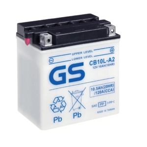 

Аккумулятор мото GS CB10L-A2 (YB10L-A2)