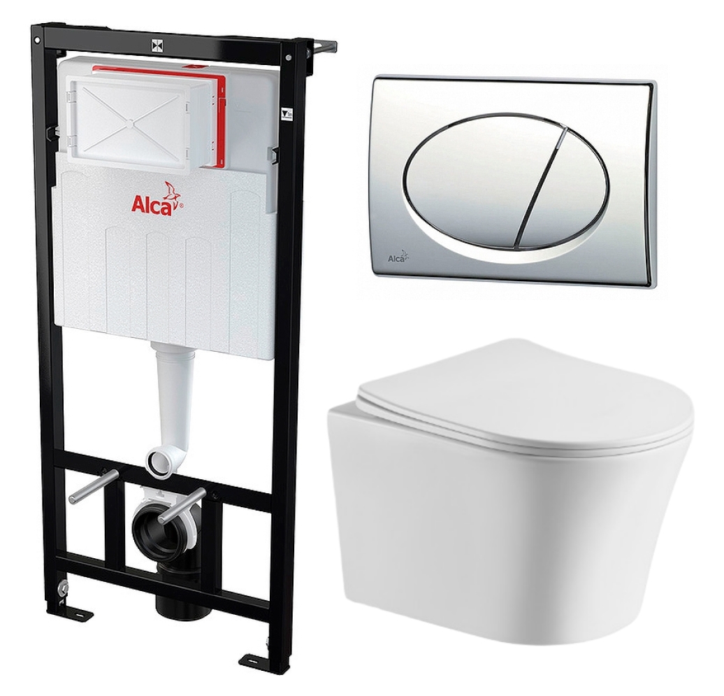 

Комплект инсталляция AlcaPlast + унитаз Cerutti Adige Aria + кнопка хром