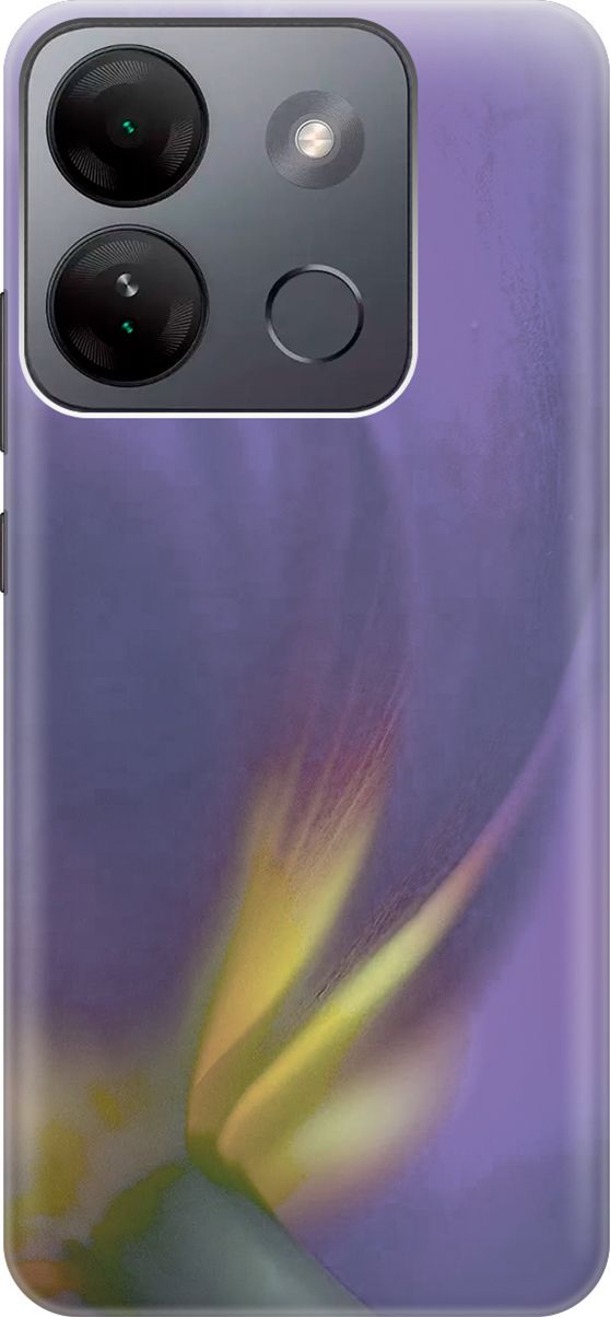 

Чехол на Infinix Smart 7 HD "Фиолетовая фиалка", Желтый;фиолетовый, 159430