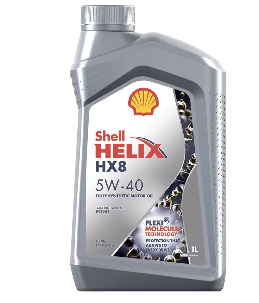 Моторное масло Shell 5W40 Helix HX8 ACEA A3/B3/B4, API SN+/SN 1л 100056230489