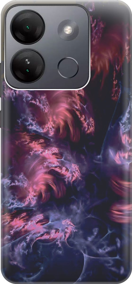 

Чехол на Infinix Smart 7 HD "Розово-фиолетовые молнии", Розовый;фиолетовый, 159424