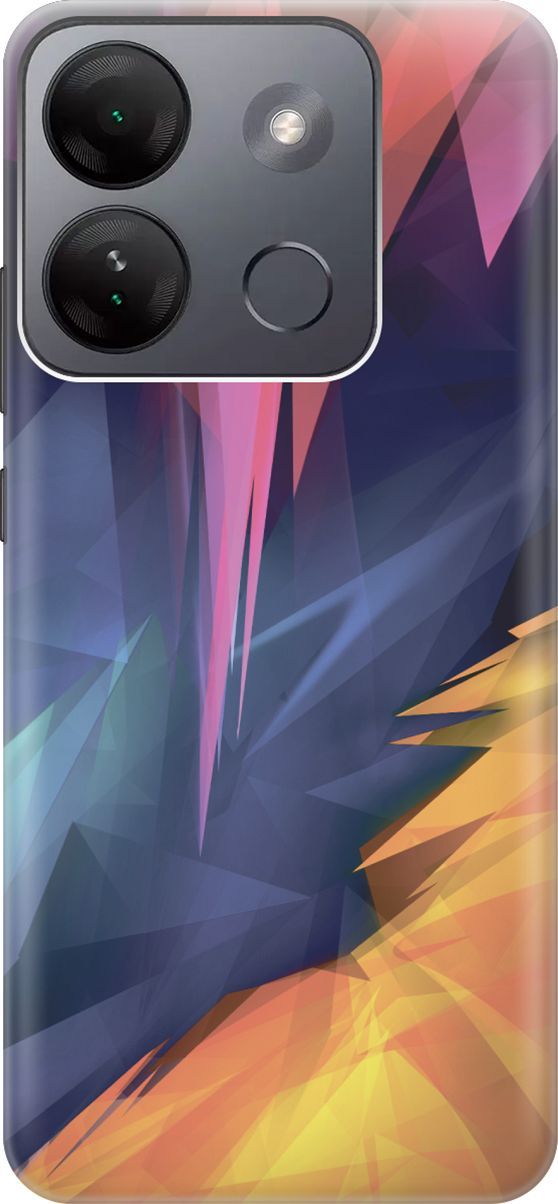 

Чехол на Infinix Smart 7 HD "Розовый, синий, желтый", Желтый;розовый, 159424