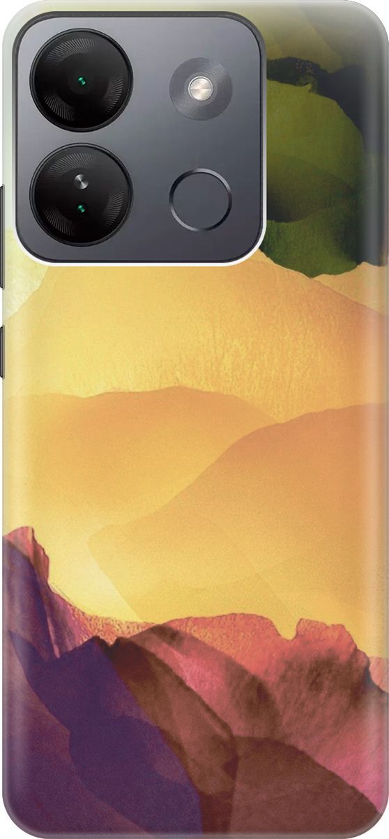 

Чехол на Infinix Smart 7 HD "Разноцветный гербарий", Желтый;зеленый, 159424