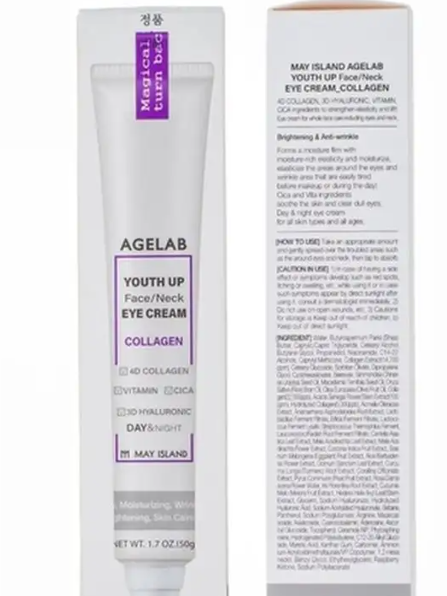 Крем May Island для кожи вокруг глаз с коллагеном Agelab youthup face neck eye cream