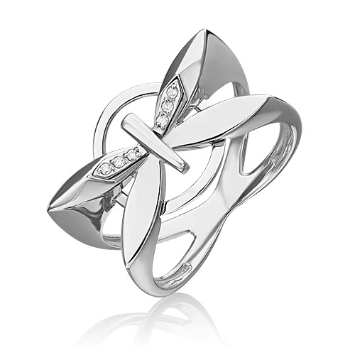 

Кольцо из золота р. 16,5 PLATINA jewelry 01-5493-00-101-1120, бриллиант, 01-5493-00-101-1120