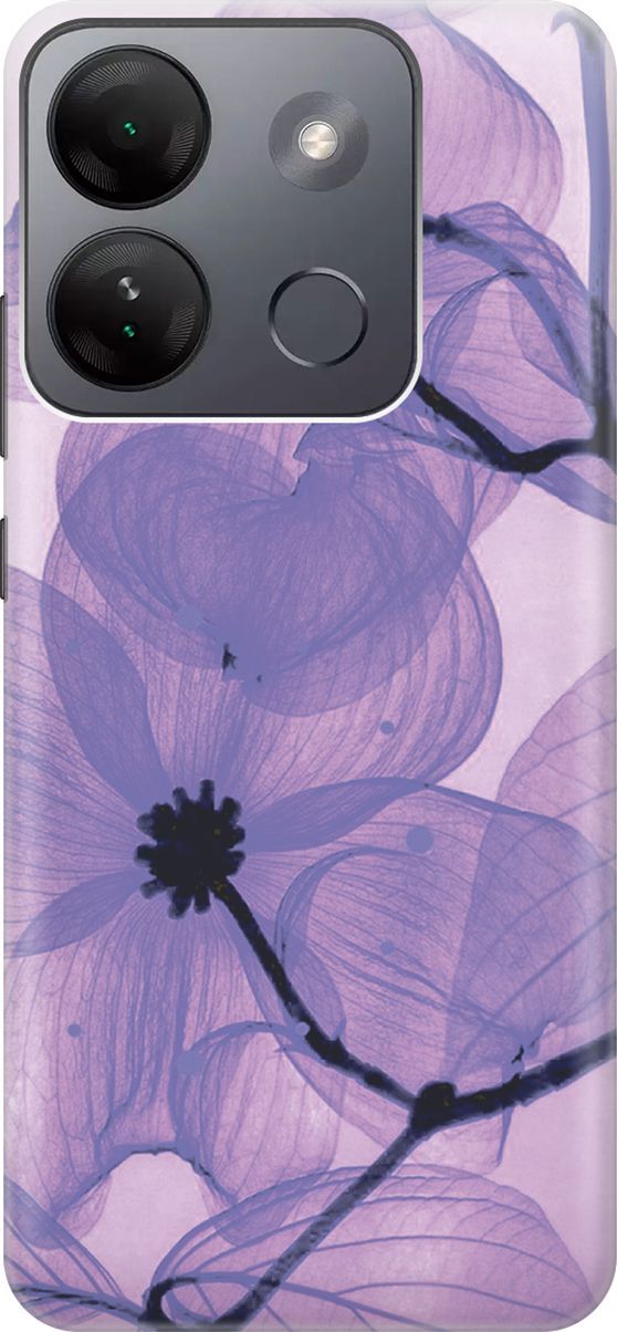 

Чехол на Infinix Smart 7 HD "Цветы в сиреневом", Розовый;фиолетовый, 159430