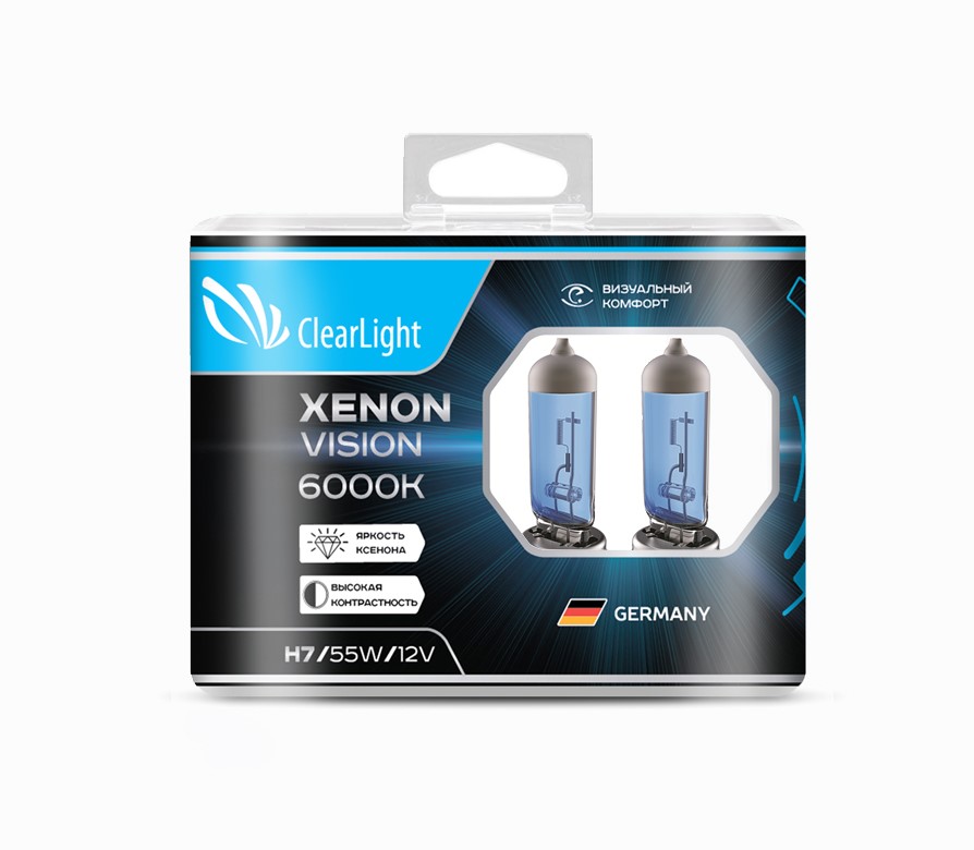 фото Лампа галогеновая h7 xenonvision (2шт) clearlight