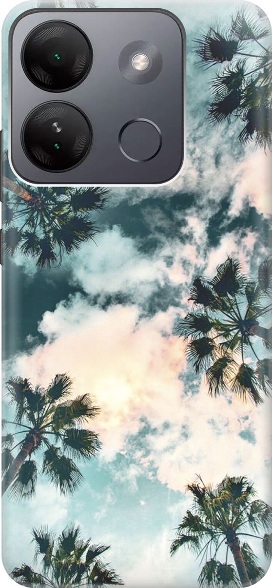 

Чехол на Infinix Smart 7 HD "Отдых под пальмами", Белый;зеленый, 159427