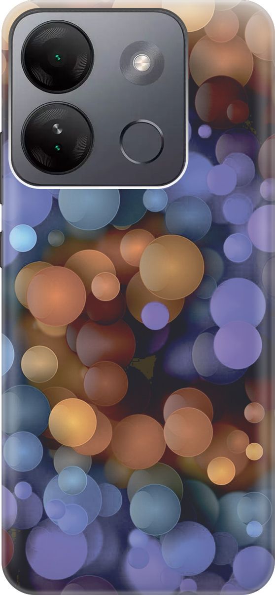 

Чехол на Infinix Smart 7 HD "Сиренево-оранжевые шарики", Фиолетовый;оранжевый, 159424
