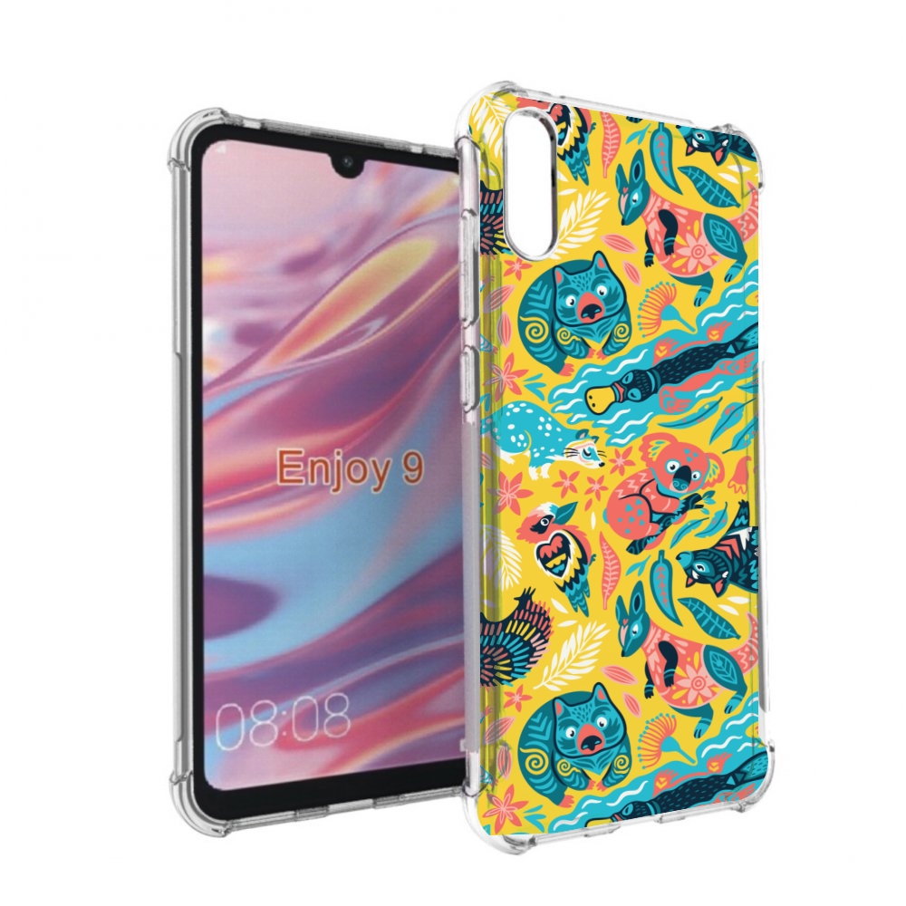 

Чехол бампер MyPads seamless-pattern для Huawei Enjoy 9, Прозрачный, Tocco