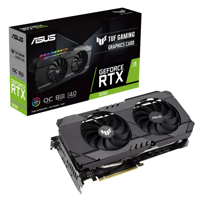 Видеокарта ASUS NVIDIA GeForce RTX 3050 TUF Gaming OC Edition (90YV0HM4-M0NA00)