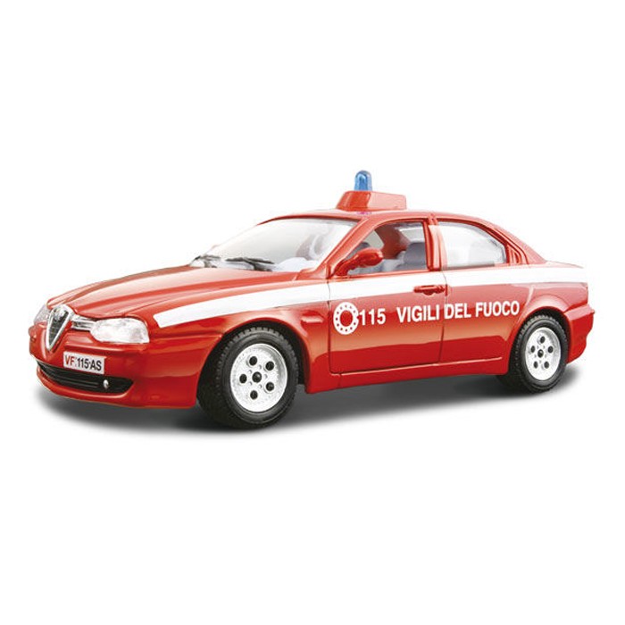 

Коллекционная модель автомобиля Bburago 1:24 Alfa Romeo 156 Vigili del Fuoco 1993, Красный