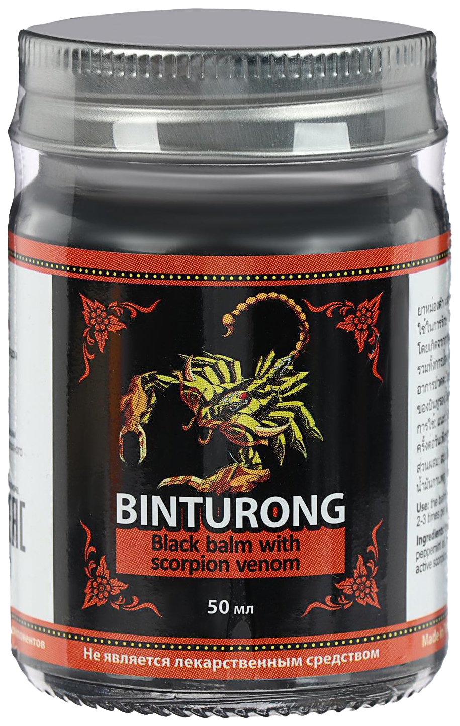 Купить Binturong Чёрный бальзам для суставов Binturong с ядом скорпиона, при радикулите, ревматиз