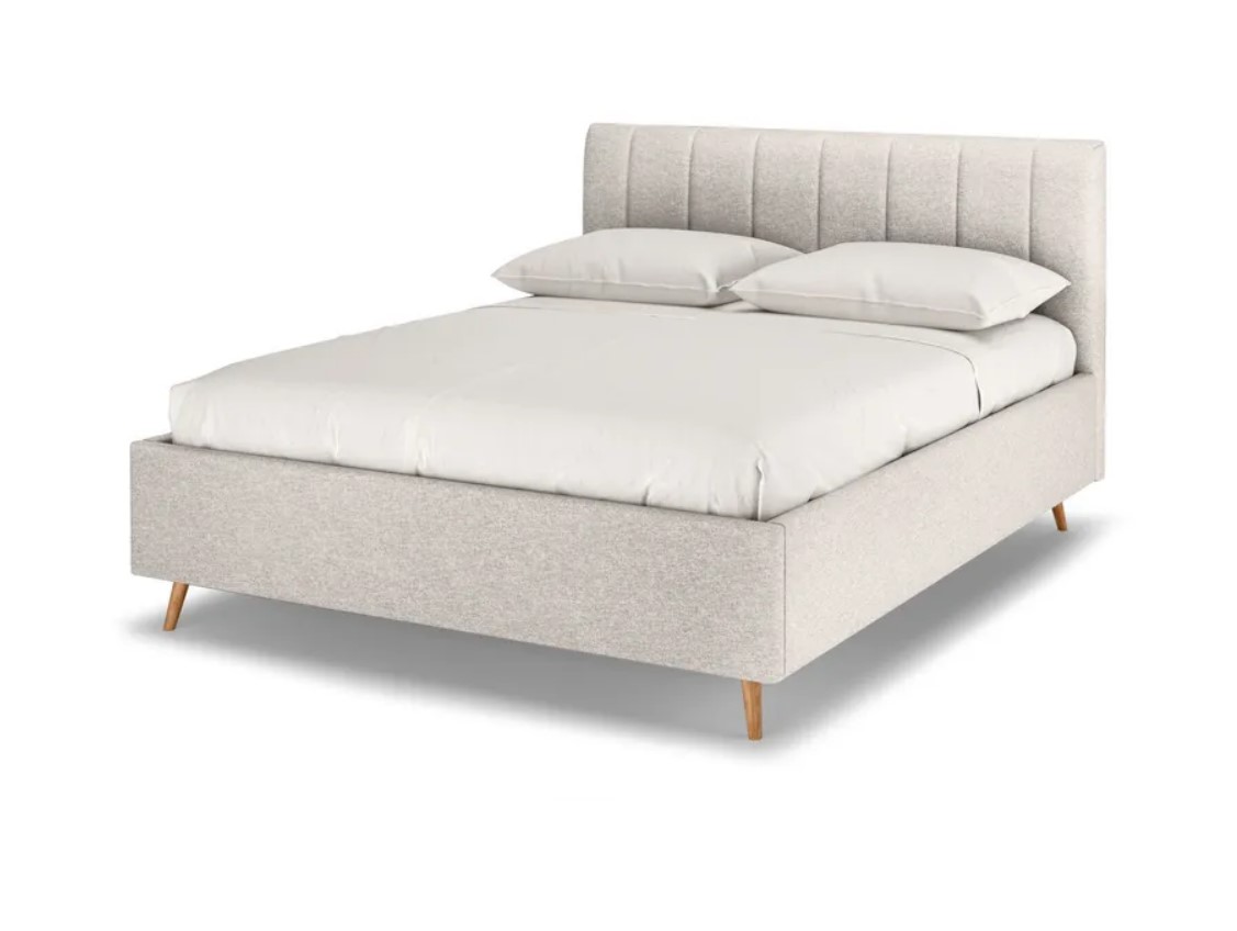 

Кровать двуспальная Rooney с ПМ, 180х200, Иск. Шерсть Lama 2 Бежевый, Rooney