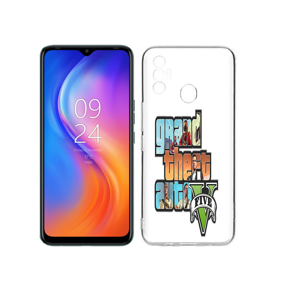 

Чехол MyPads Tocco для Tecno Spark 7 игра гта, Прозрачный, Tocco