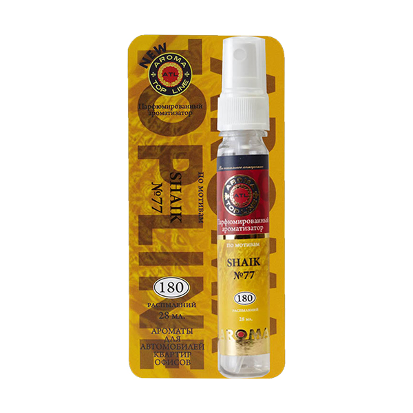 

Ароматизатор в машину AROMA Top Line M08 №77, Прозрачный