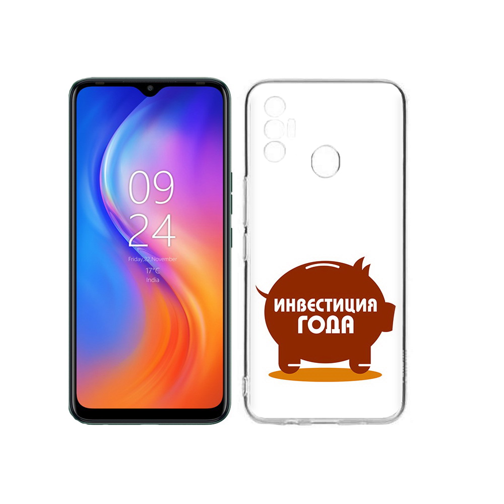 

Чехол MyPads Tocco для Tecno Spark 7 инвестиция, Прозрачный, Tocco